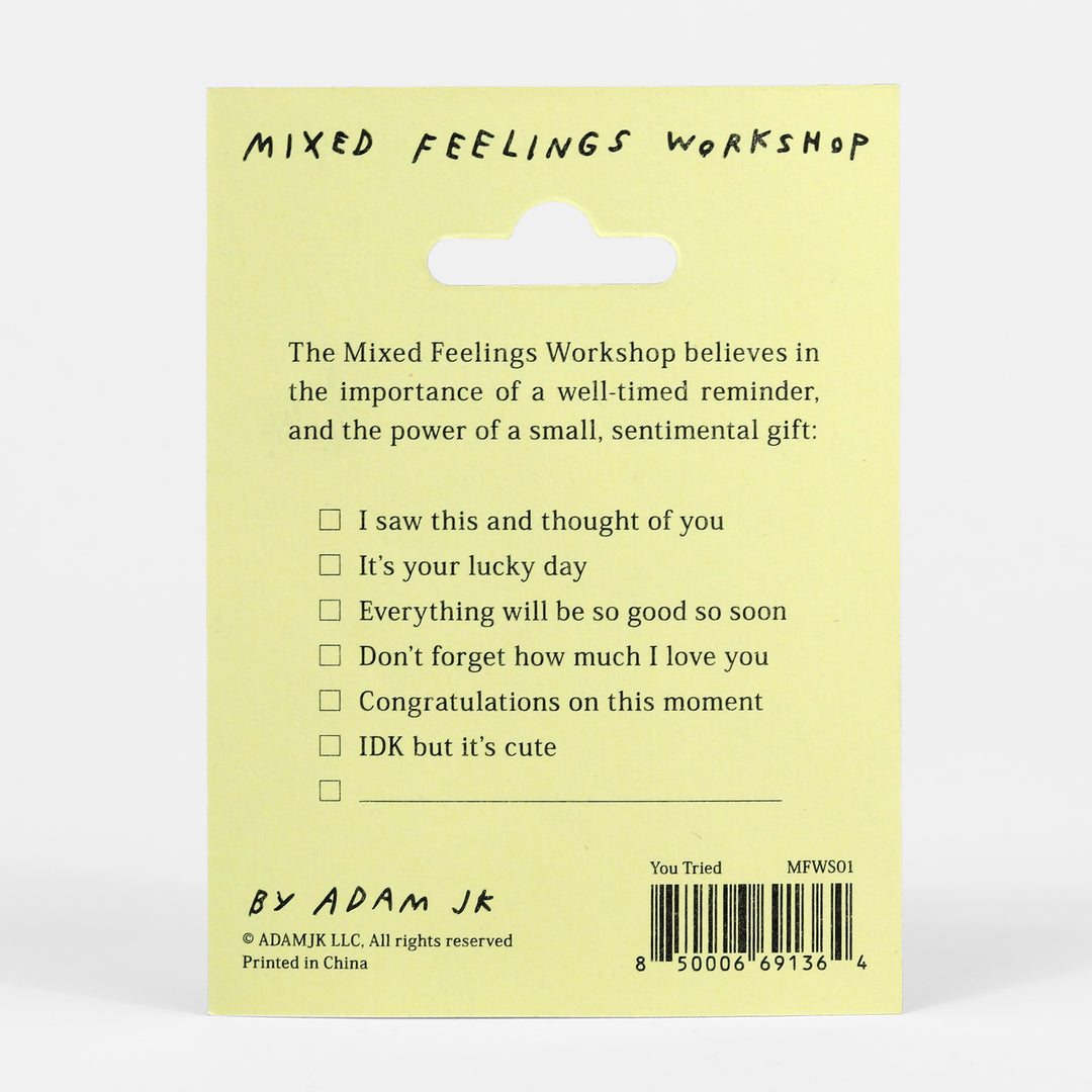 You Tried Gold Foil Sticker