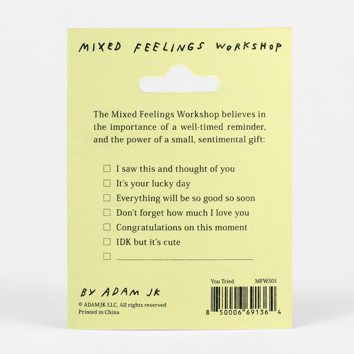 You Tried Gold Foil Sticker