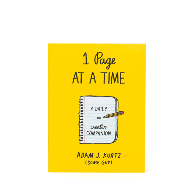 Animated image quickly cycles through various translated editions of Adam's book "1 Page at a Time"