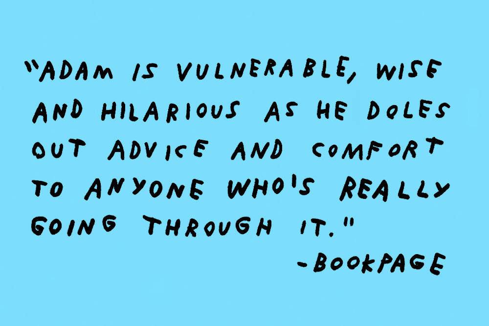Handwritten blurb for Adam JK