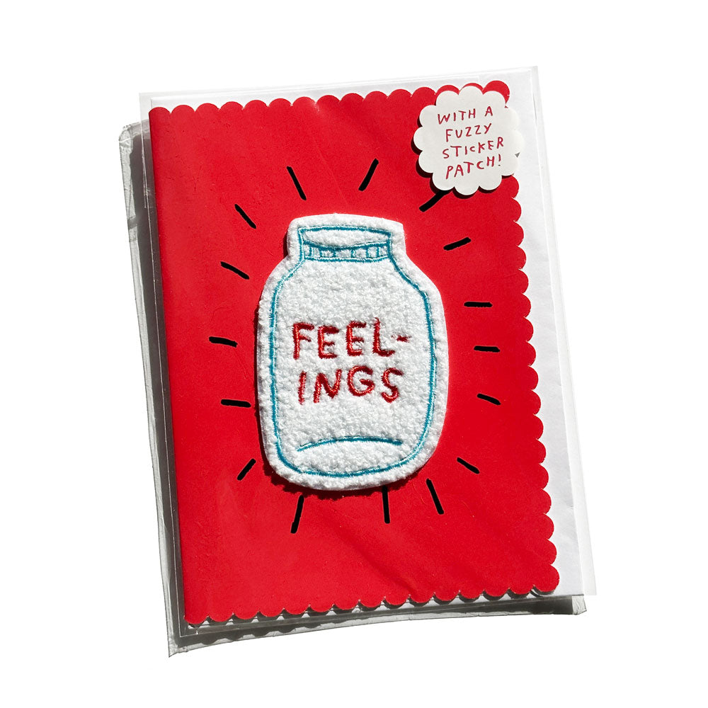 Fuzzy Feelings Patch Greeting Card