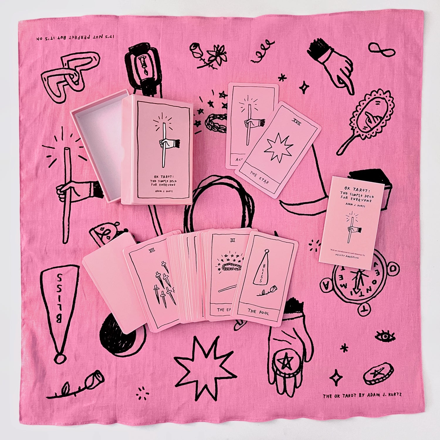 the OK Tarot 🆗🆗🆗 a very pink tarot deck by Adam JK
