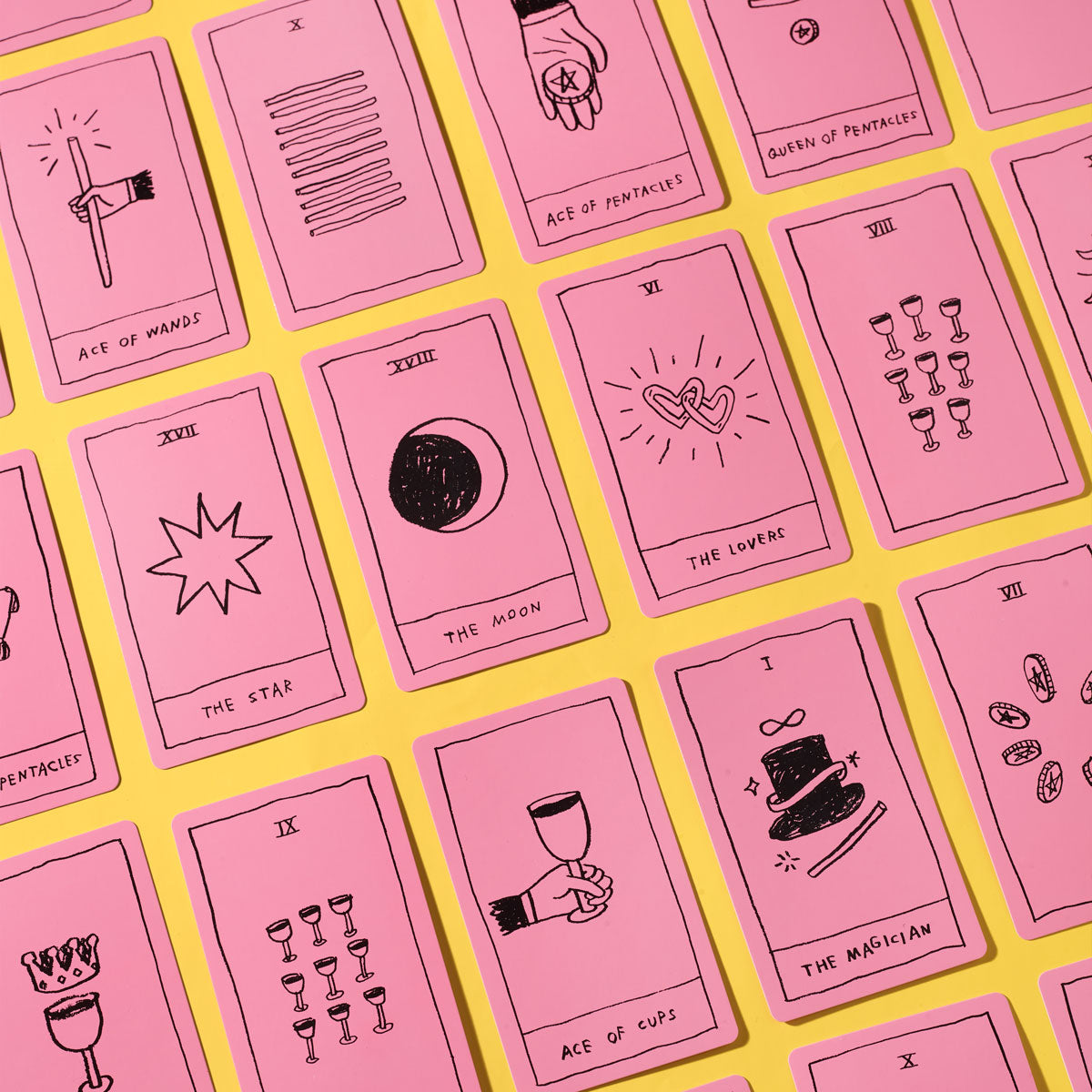 the OK Tarot 🆗🆗🆗 a very pink tarot deck by Adam JK